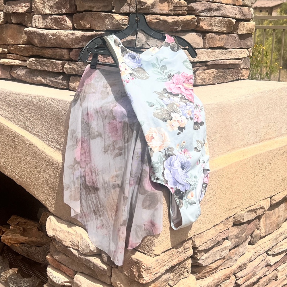 Ballet floral leotard and skirt by Eleve women size small